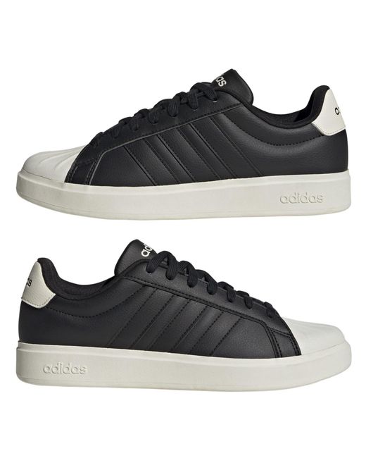 Adidas Black Street Talk Low-Top Trainers for men