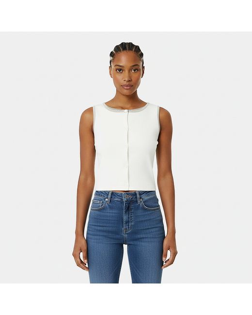 Jack Wills White Speckled Sweater Vest