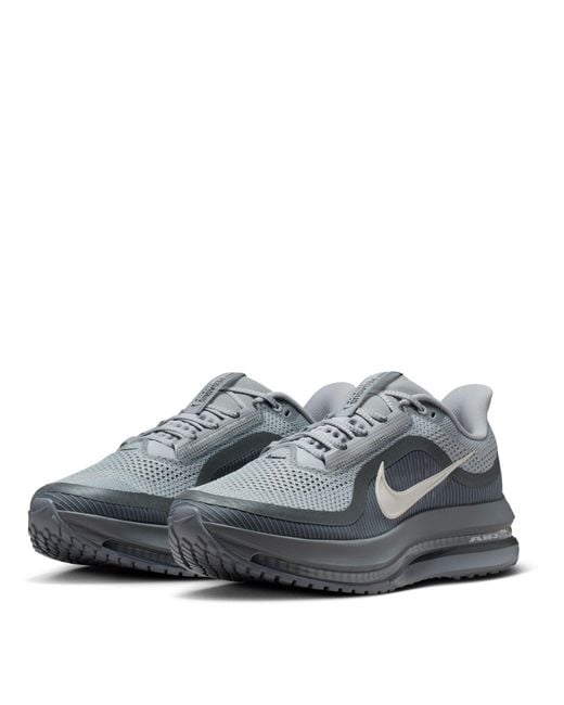 Nike Gray Pegasus Premium 41S Running Shoes for men
