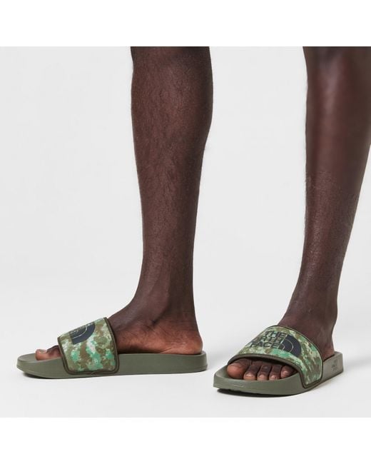 The North Face Green Base Camp Pool Sliders for men