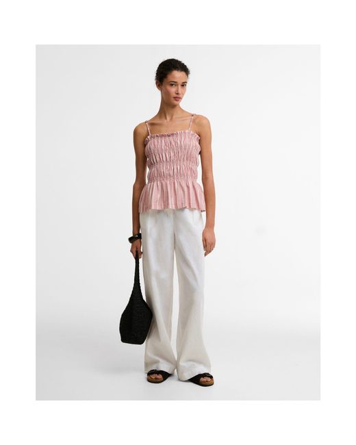Barbour Pink Peplum Top