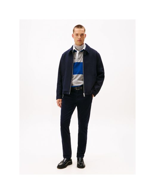 Tommy Hilfiger Blue Denton Cord Chinos for men