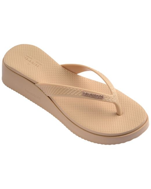 Havaianas Natural High Platform Ii Flip Flops