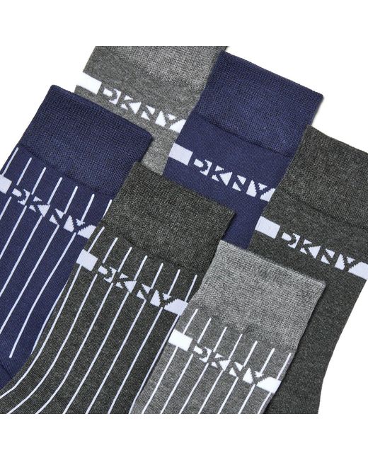 DKNY Blue 6 Pack Socks Jay for men