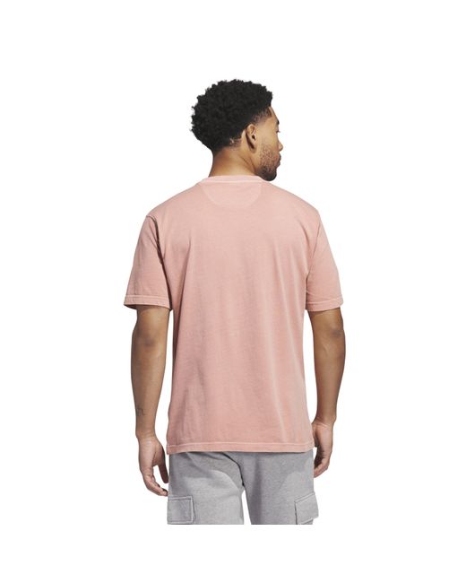 Adidas Originals Pink Dye Pocket T-Shirt for men