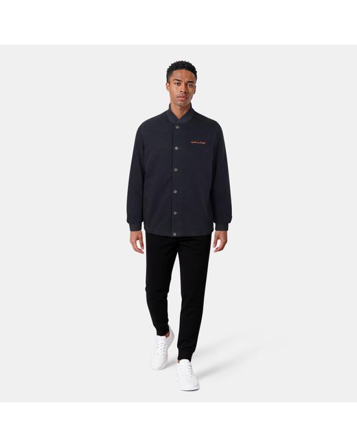 Lyle & Scott Blue Lightweight Quilted Puffer Jacket for men