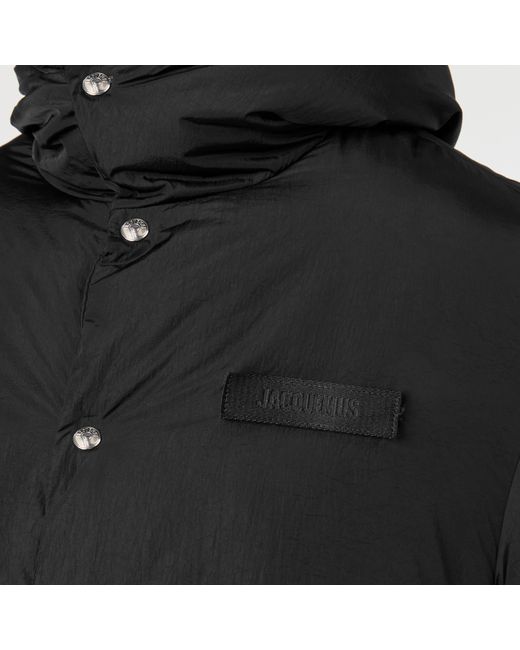 Jacquemus Black Insulated Medium Puffer Jacket for men