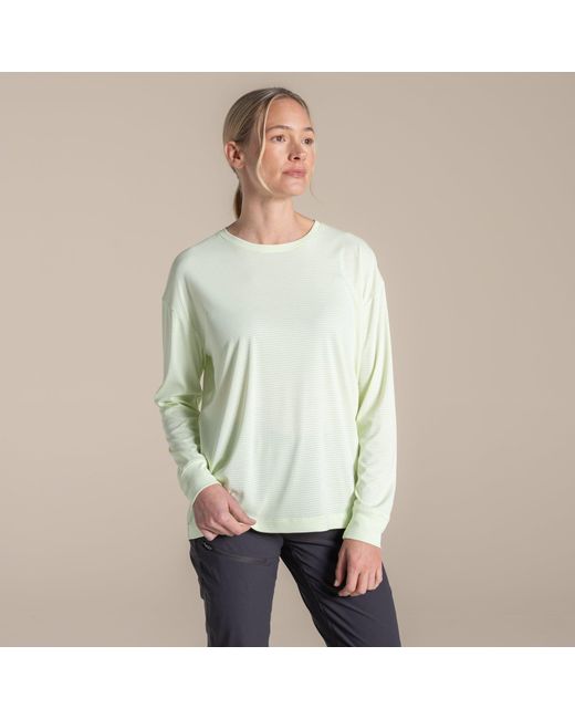 Craghoppers White Nosilife Solar Shield+ Long-Sleeved Top