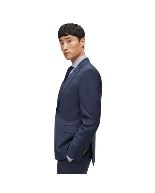 Boss Blue H-Jeckson-Mm-224 01 Tailored Fit Formal Jacket for men