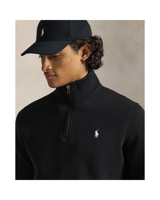 Polo Ralph Lauren Black Tech 1/4 Zip Fleece for men