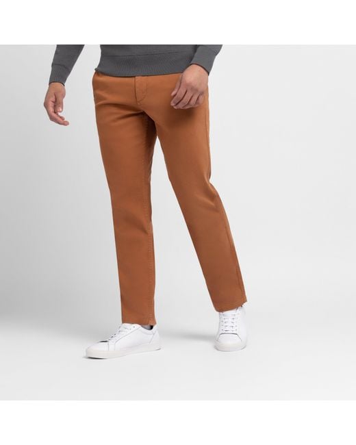 Eden Park Brown Plain Chinos for men
