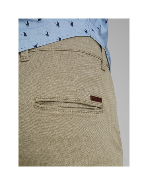 Jack & Jones Gray Dave Chino Trousers for men