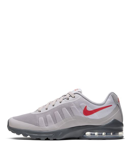 Nike Gray Air Max Invigor Shoes for men