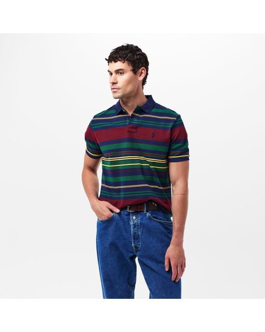 Polo Ralph Lauren Blue Breathable Tailored Fit Short Sleeve Shirt for men
