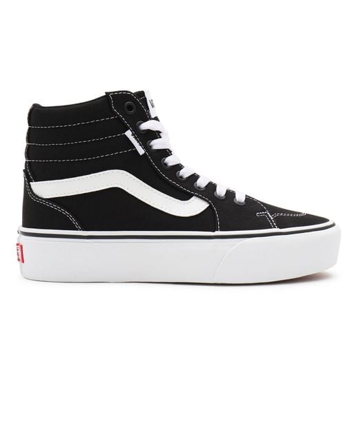 Vans Blue Filmore High Platform Canvas High-Top Trainers