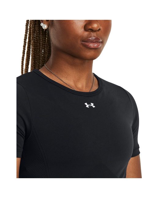 Under Armour Black Vanish Seamless Short-Sleeve Performance Gym Top