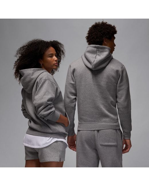 Nike Gray Essential Fleece Pullover Hoodie for men