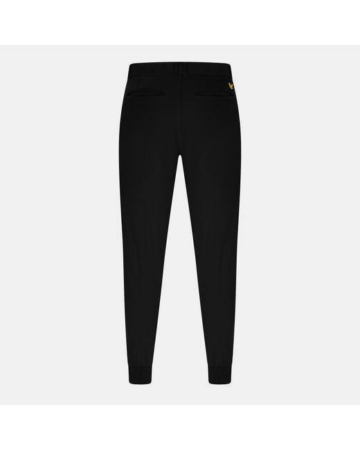 Lyle & Scott Black Golf Airlight Trousers for men