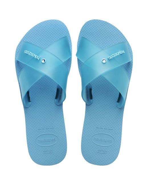 Havaianas Blue Aqua Jelly Flip Flops