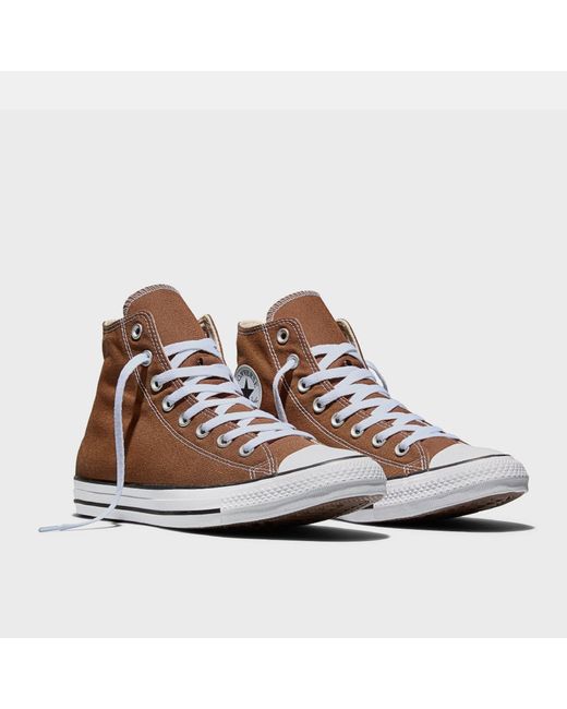 Converse Brown Adults Chuck Taylor All Star Canvas High-Top Trainers