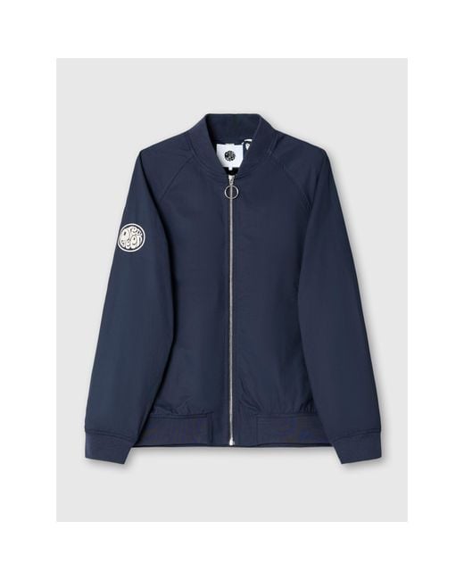 Pretty Green Blue Altrincham Bomber Jacket for men