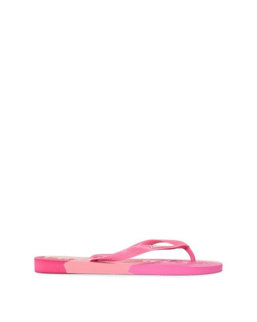 Havaianas Pink Top Logomania Colours Ii Crystal Flip Flops for men