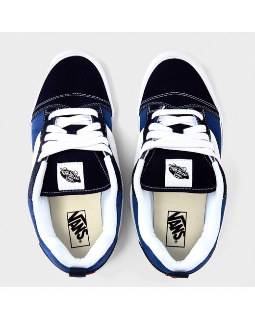 Vans Blue Knu Skool Shoes for men