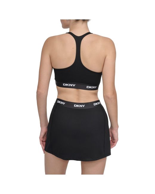 DKNY Black Medium Impact Sports Bra