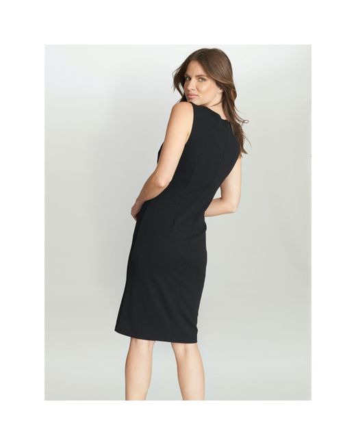 Gina Bacconi Black Jaya Dress With Contrast Bow Detail