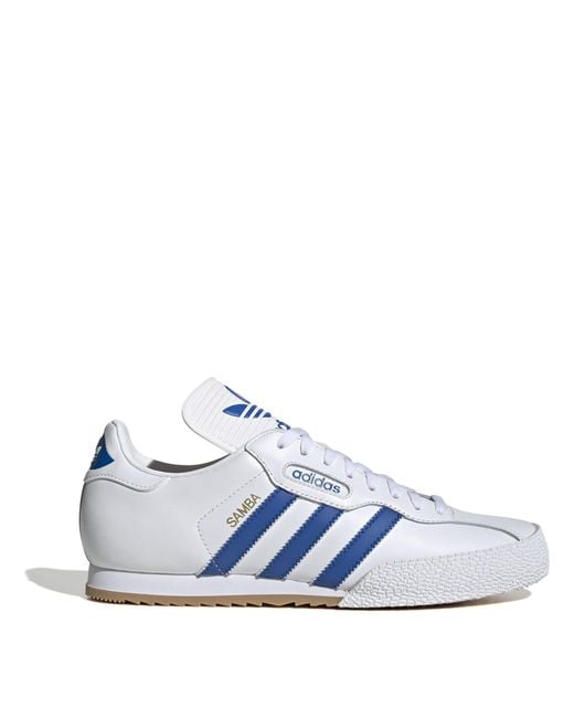 Adidas Blue Samba Super Trainers for men