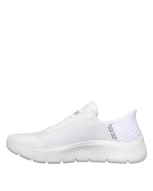 Skechers White Slip-Ins: Go Walk Flex