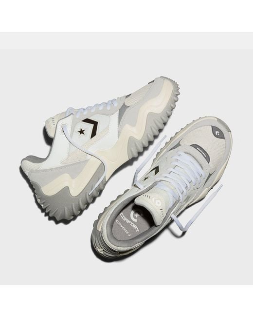 Converse Gray Wave Motion Platform Trainers
