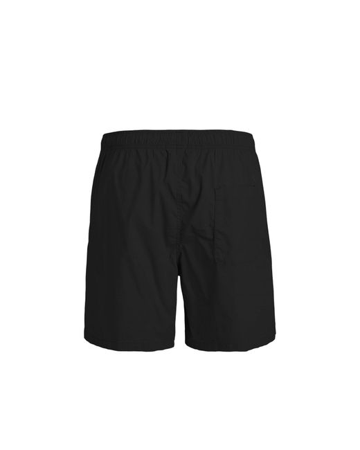 Jack & Jones Black Woven Tracksuit Shorts for men
