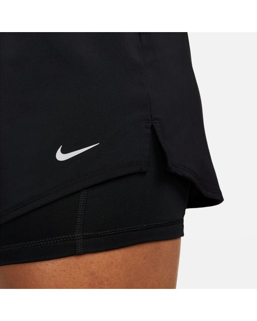 Nike Blue One Dri-Fit Mid-Rise 3 2-In-1 Shorts