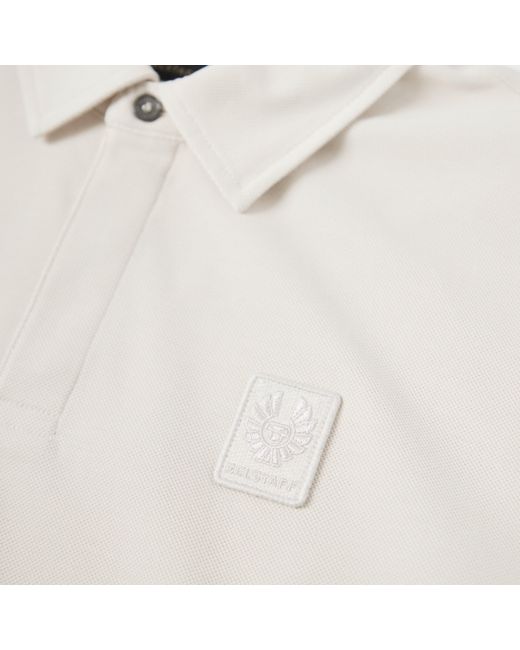 Belstaff White Curator P Short Sleeve Polo Shirt for men