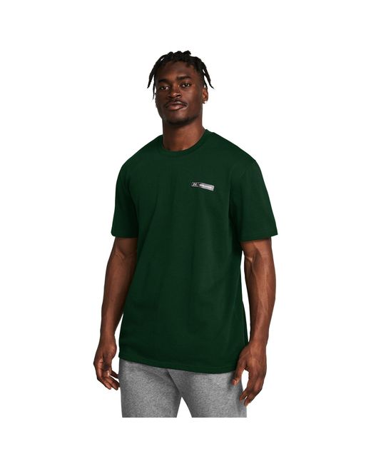 Under Armour Green Heavyweight Short-Sleeve Performance Gym Top for men