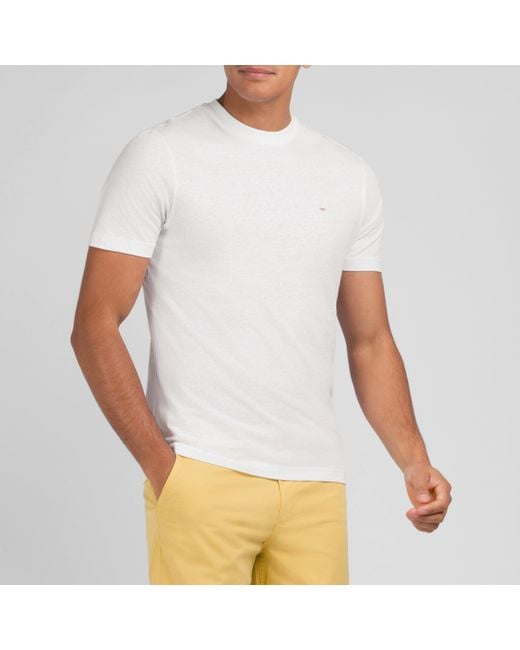 Eden Park White Short-Sleeved T-Shirt for men
