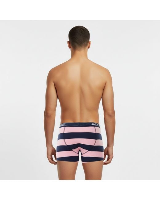 Jack Wills Blue Jw Daundley Boxers 3 Pack for men