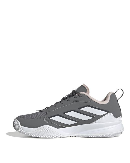Adidas Gray Avaflash Clay Tennis Shoes