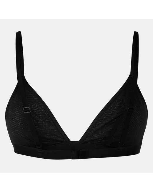HUGO Black Lurex Triangle Bra