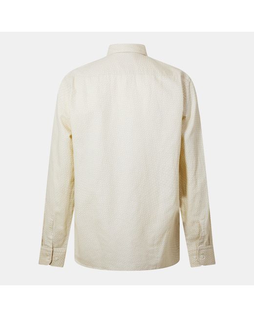Boss White Hbb Chal Kent Patterned Short-Sleeve Shirt for men