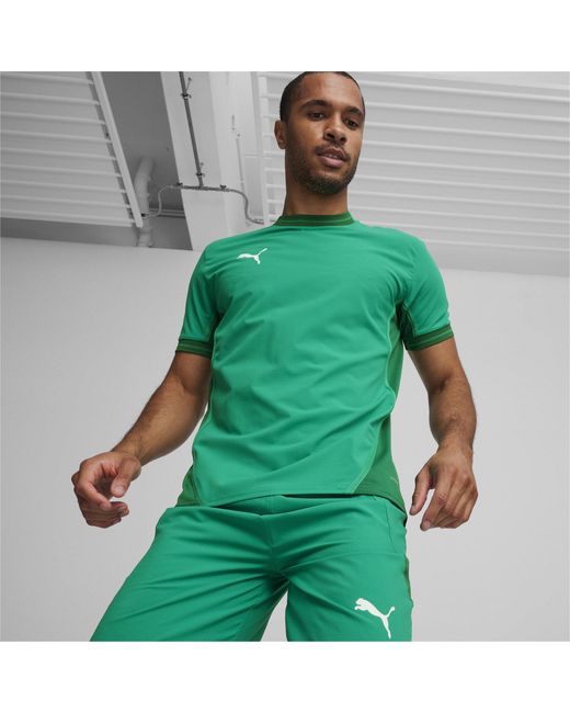 PUMA Green Teamfinal Jersey T-Shirt for men