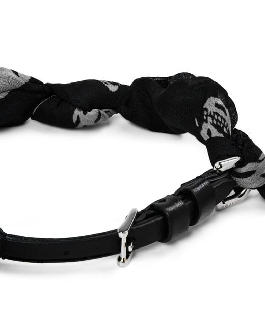 McQueen Black Alex Scarf Wrp Brace Ld63
