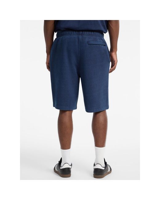 Guess Blue Jeans Logo Embroidered Shorts for men