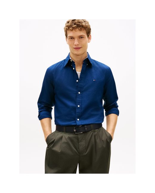 Tommy Hilfiger Blue Long Sleeve Shirt for men