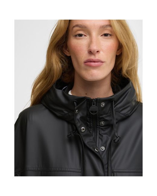 Barbour Black Rain Anorak Jacket