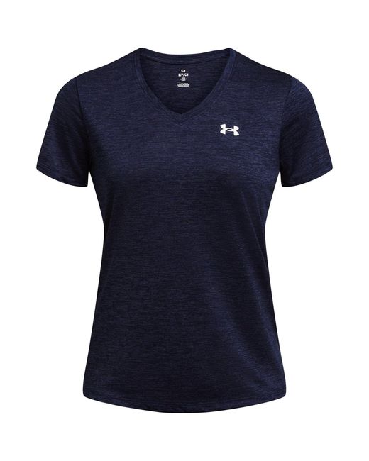 Under Armour Blue Tech Twist V-Neck Short Sleeve