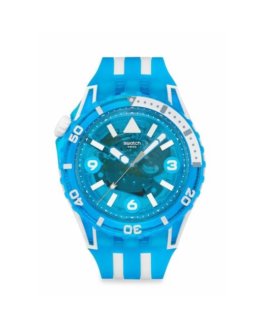 Swatch Blue Scubaqua Water Resistant Analogue Quartz Watch