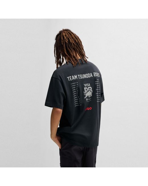 HUGO Blue Yuki Short Sleeve T-Shirt for men