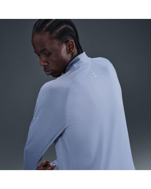 Nike Blue Stride Half Zip Top for men